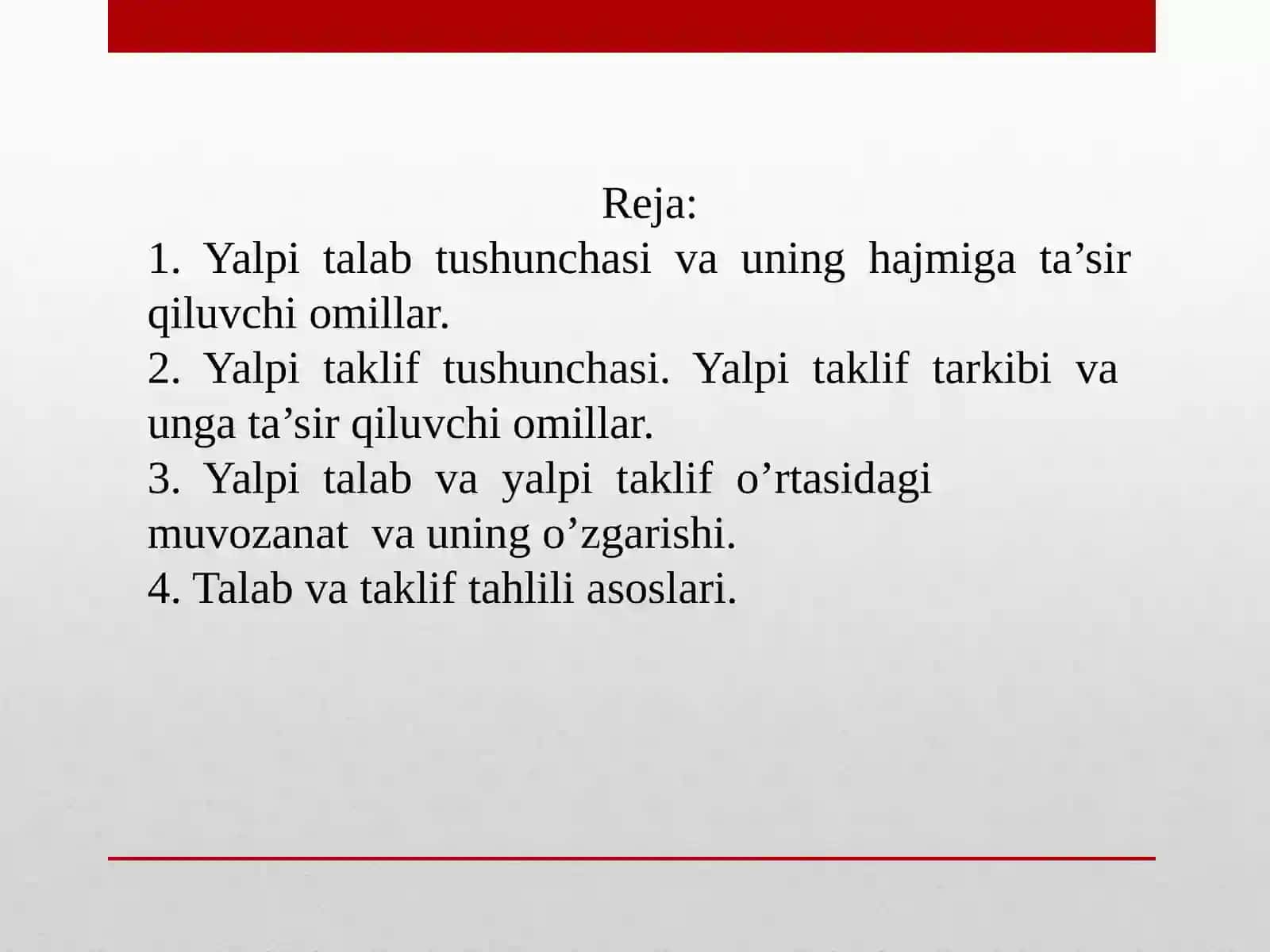 Yalpi talab va yalpi taklif 2