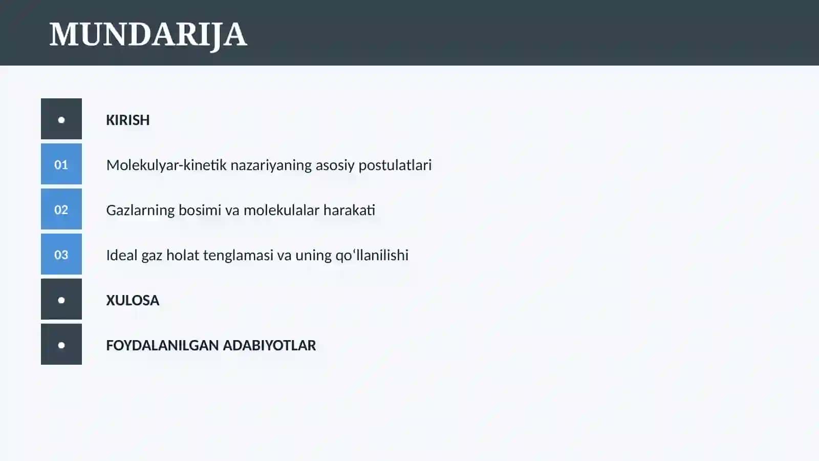 MOLEKULYAR-KINETIK NAZARIYANING ASOSLARI 2