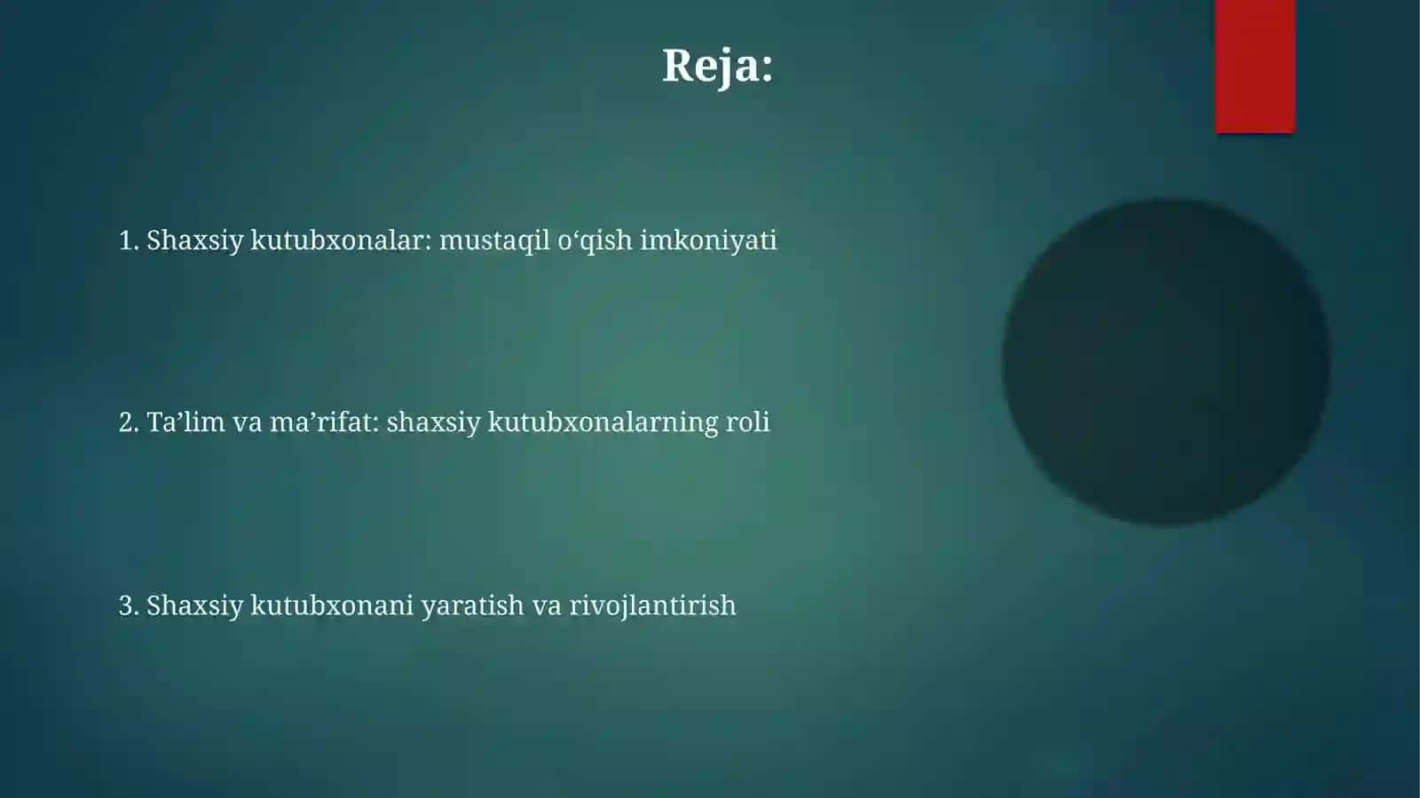 Taʼlim va maʼrifat: shaxsiy kutubxonalar 2