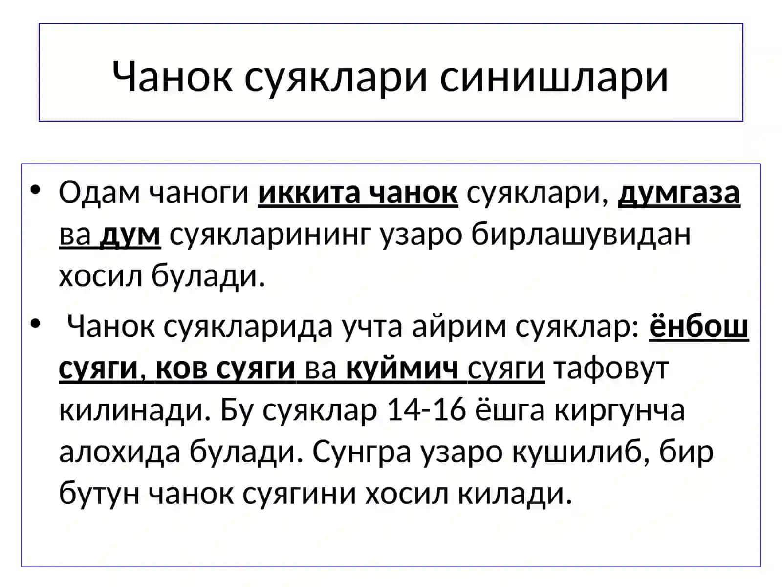 Чанок суяклари шикастланишлари 2