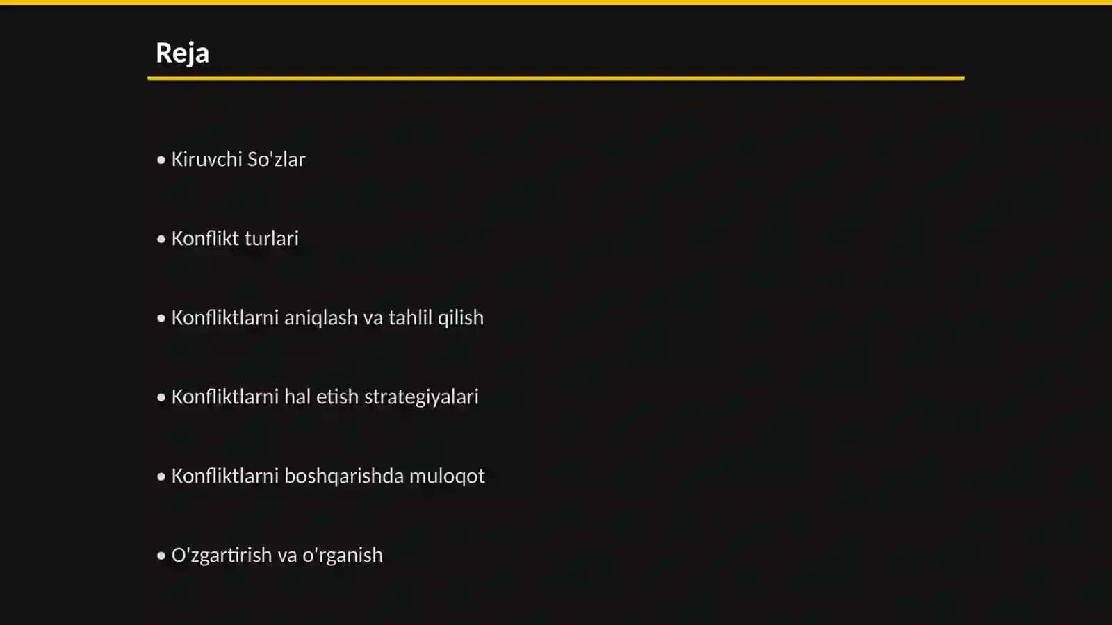 Konfliktlarni Boshqarish Tartiblari 2