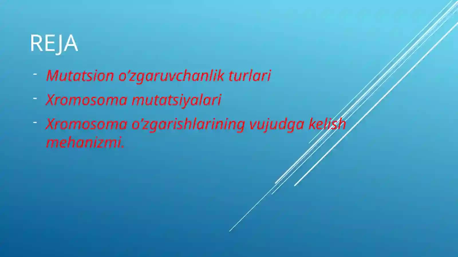 XROMOSOMA MUTATSIYALARI 2