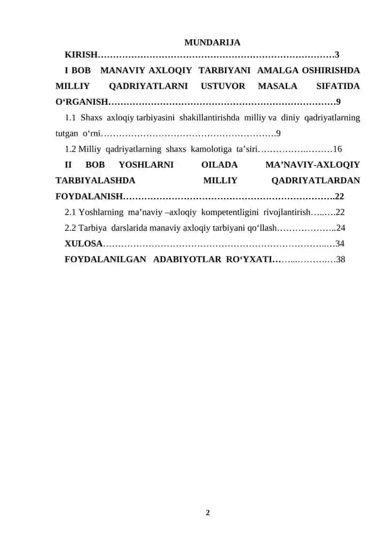 Boshlang'ich ta'lim pedagogikasi kurs ishi 2