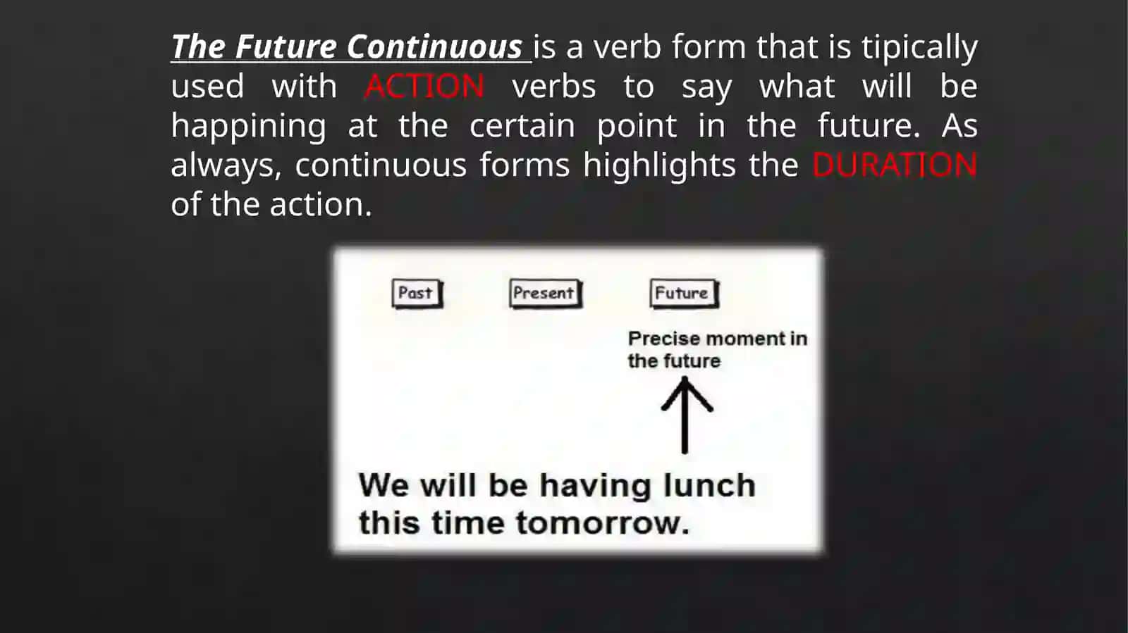 Future Continuous(I will be doing)and Future Perfect(I will have done) 2