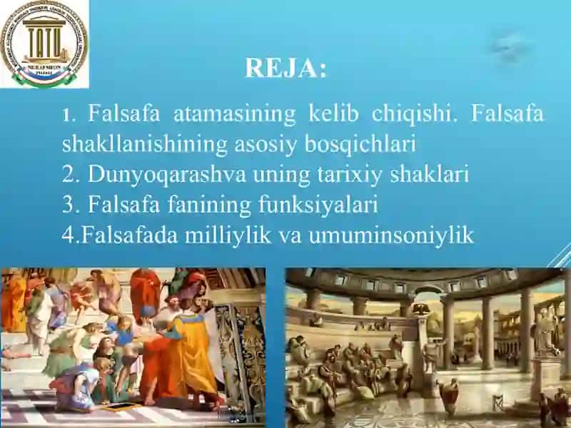 Falsafa fanining predmeti, mazmuni va jamiyatdagi roli 2