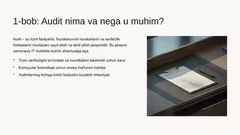 Windows Tizimida Jarayonlar va Hodisalarni Audit Qilish 2
