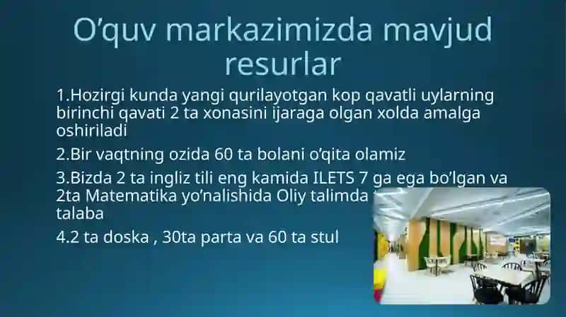 O'quv markazi loyiha 2