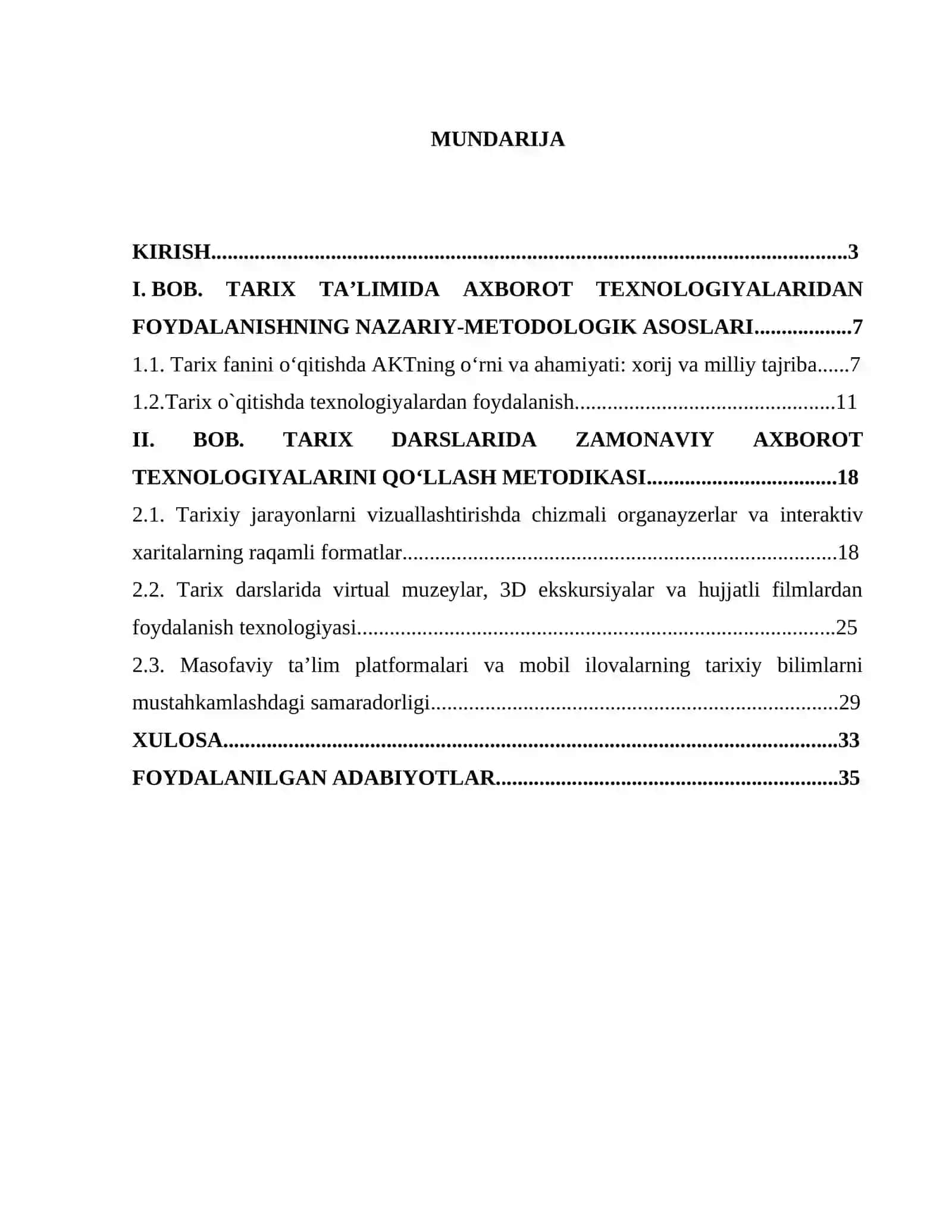 Tarix fanini o’qitishda axborot texnologiyalardan foydalanish 2