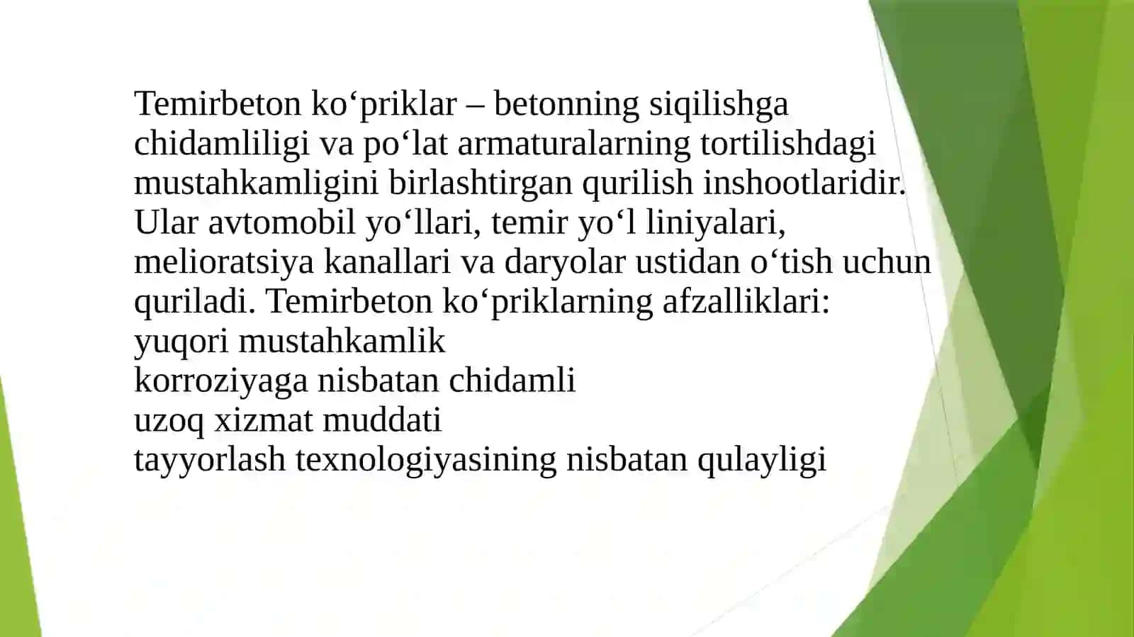 Temirbetonko‘priklar haqida umumiy ma’lumotlar 2