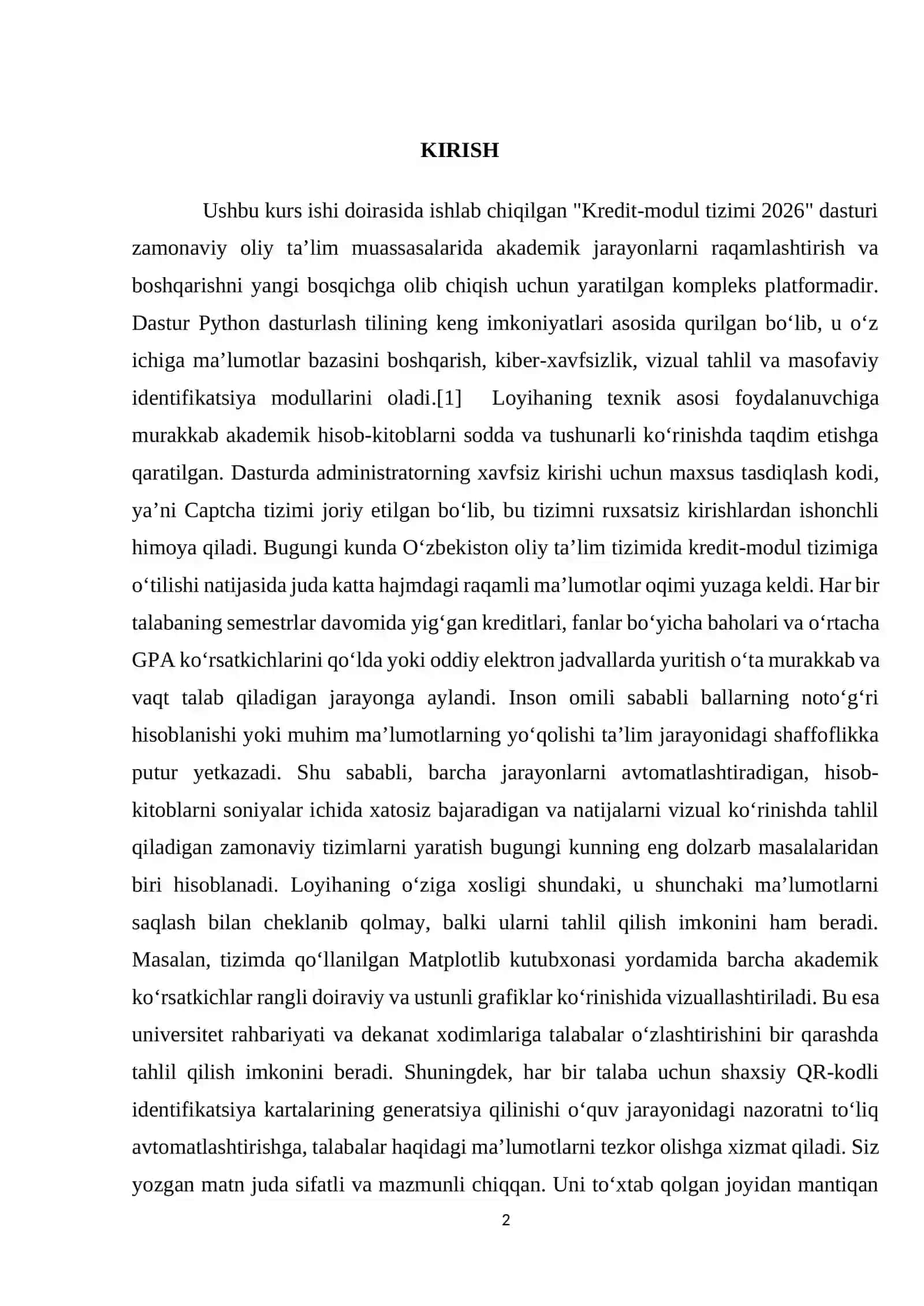 Kredit to‘lovlarini hisoblaydigan dastur 2