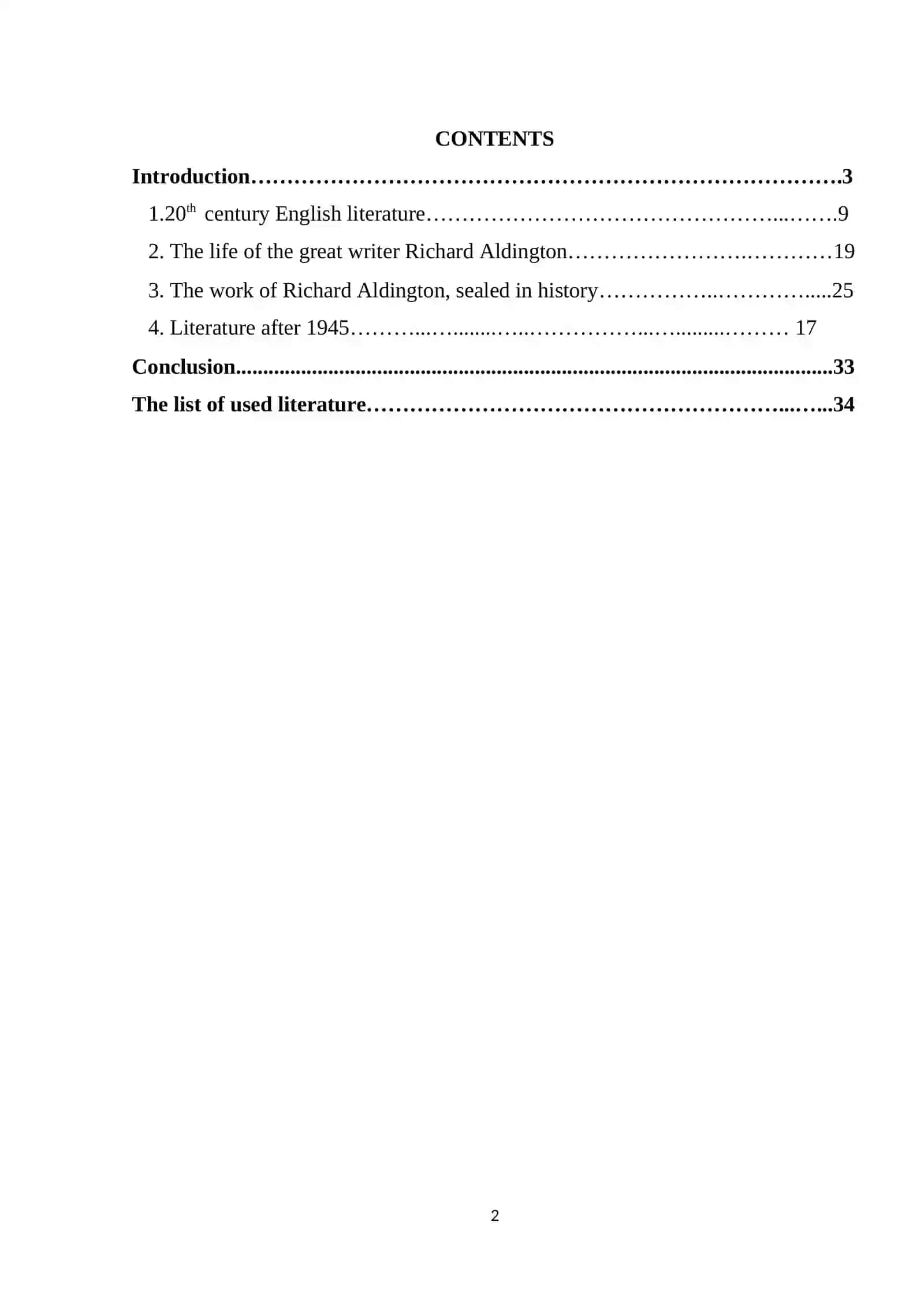 English Literature Between Two World Wars 2