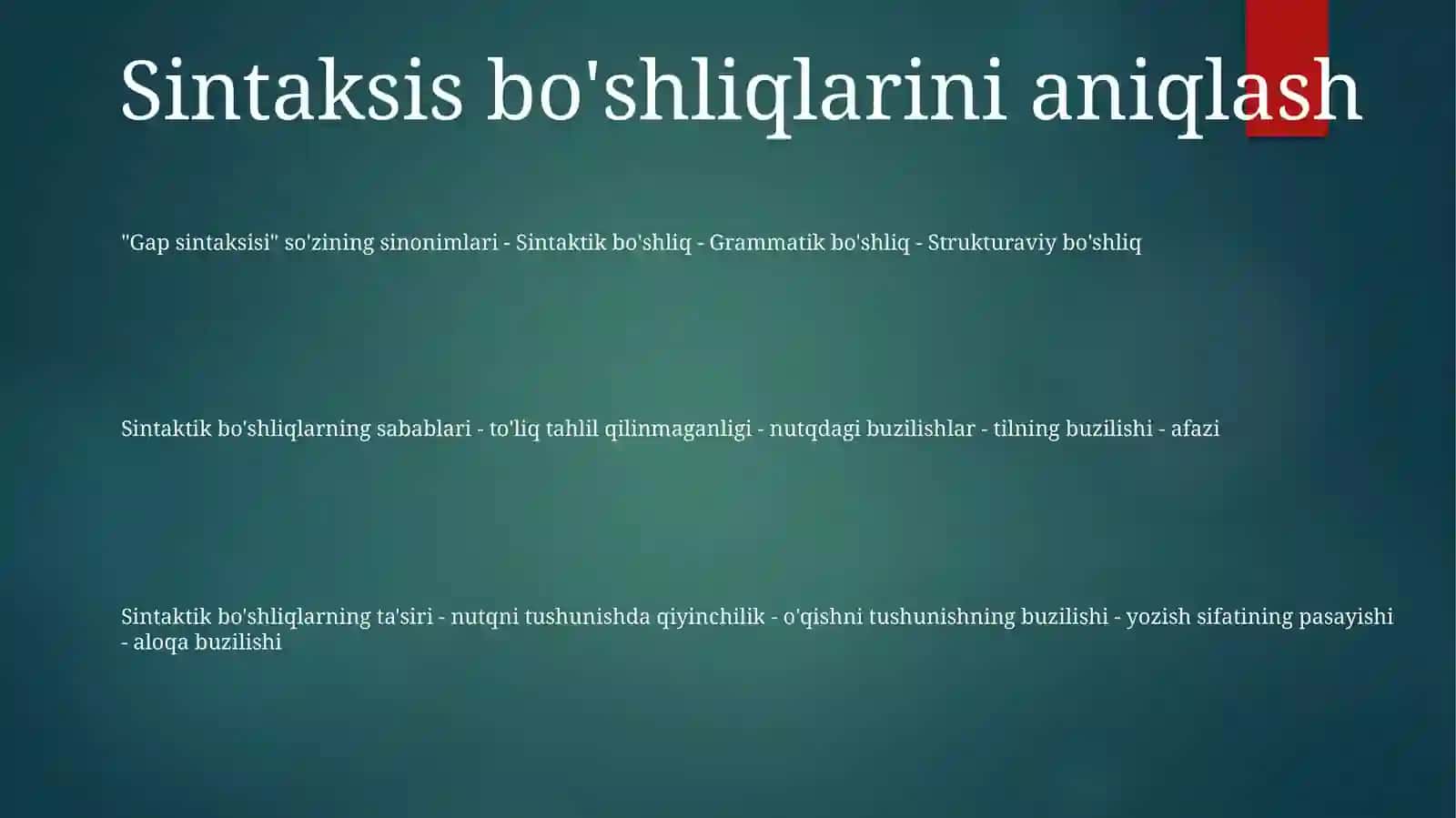 Gap Sintaksisi 2