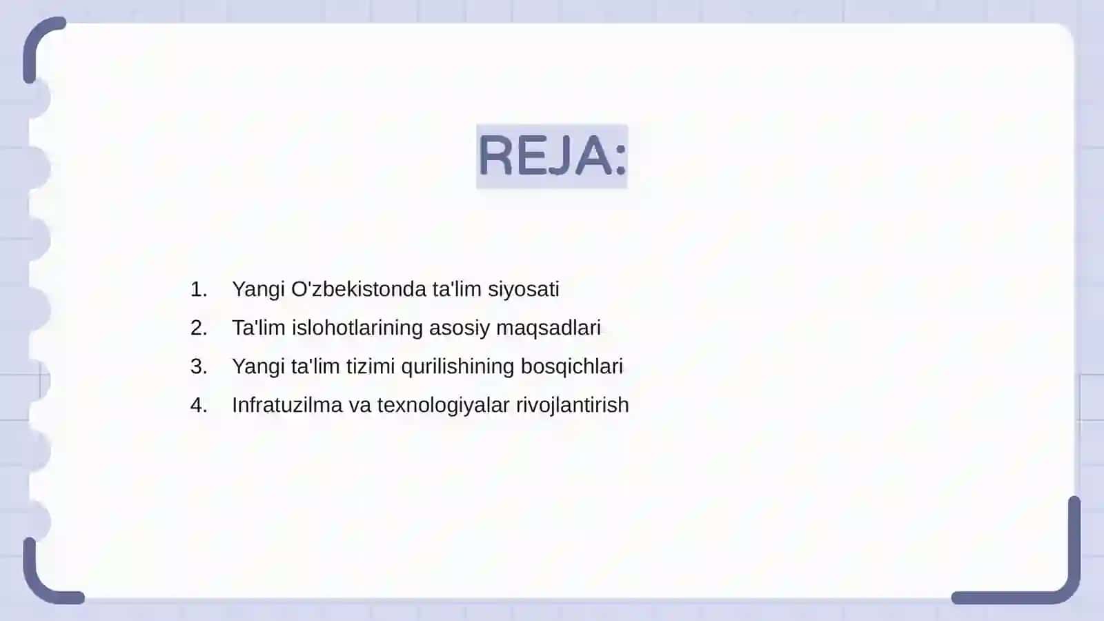 Yangi O'zbekistonda ta'lim islohotlari 2