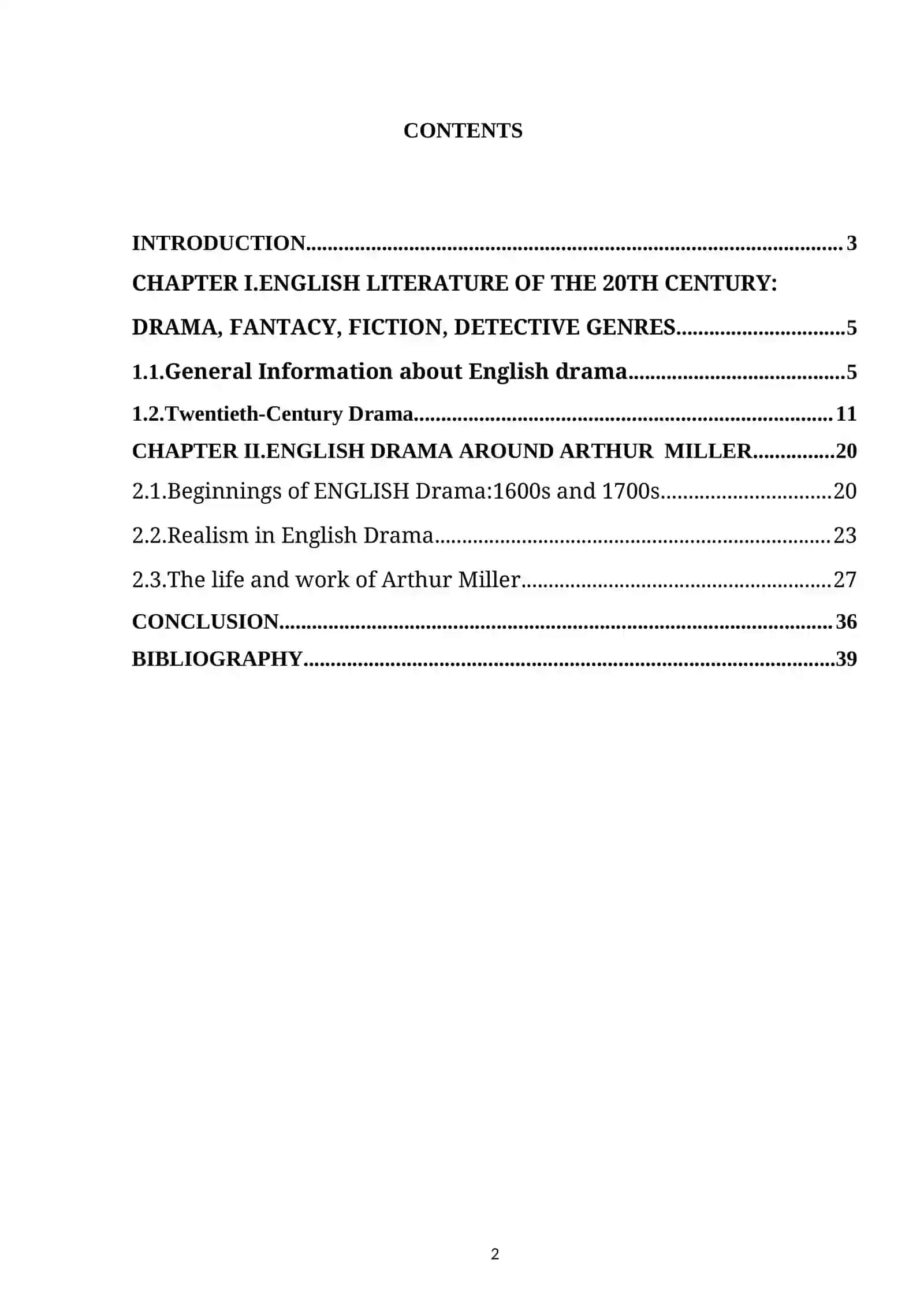 Course Work on The Representation of Class in Contemporary English Literature 2