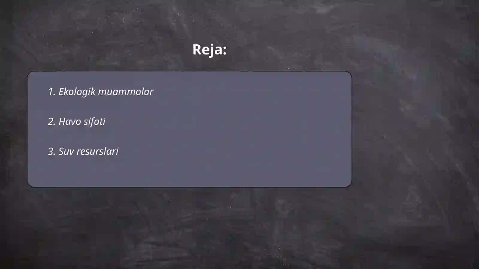 Ekologik muammolar 2