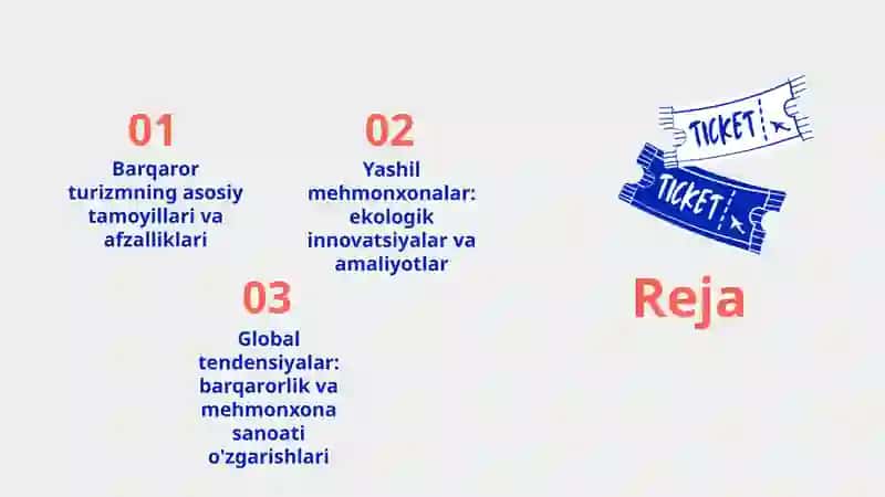 Barqaror turizm va yashil mehmonxonalar global tendensiyalar 2