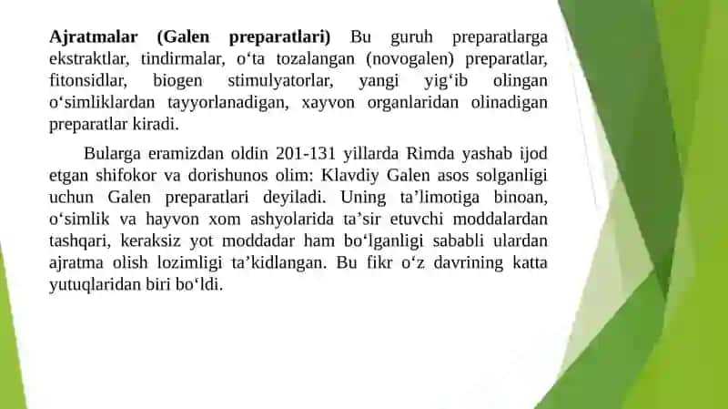 Galen preparatlari 2