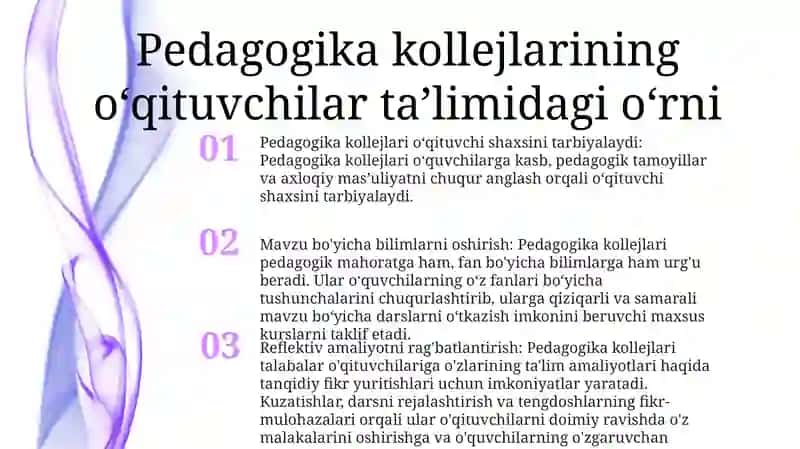 Pedagogik Kollejlarning Vazifalari 2