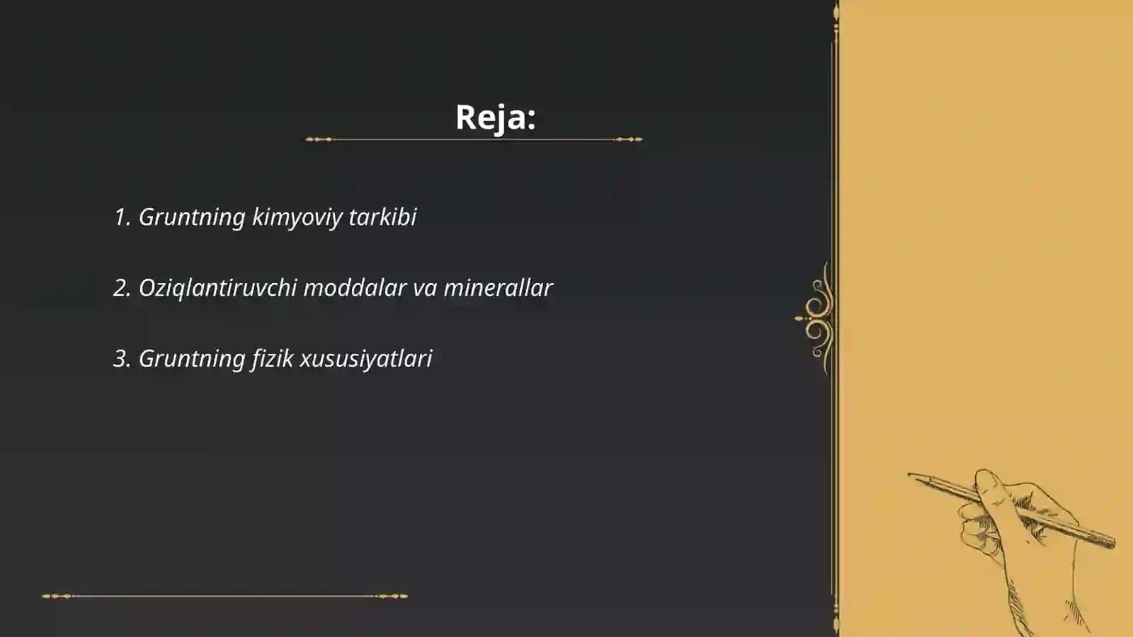 Gruntning donadorlik tarkibi 2