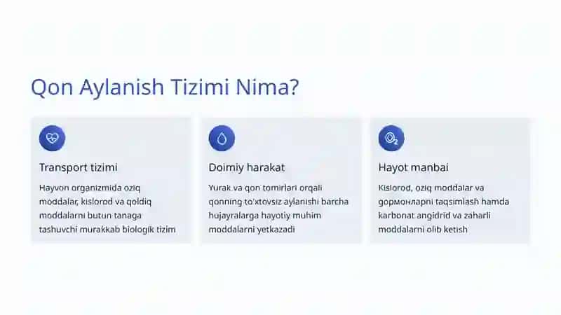 Hayvonlarda Qon Aylanish Tizimi 2