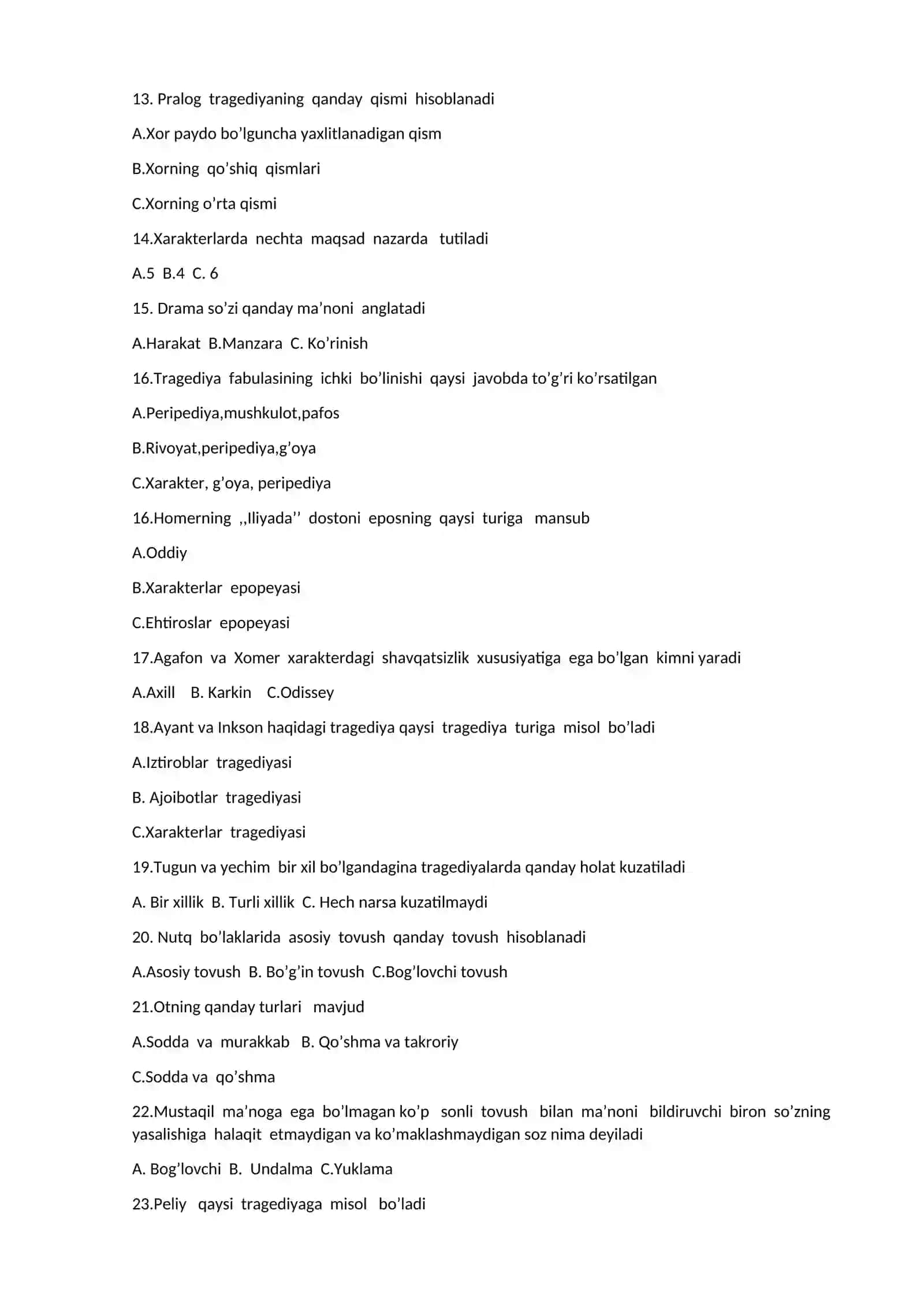 Adabiyotshunoslik Nazariyasi 2