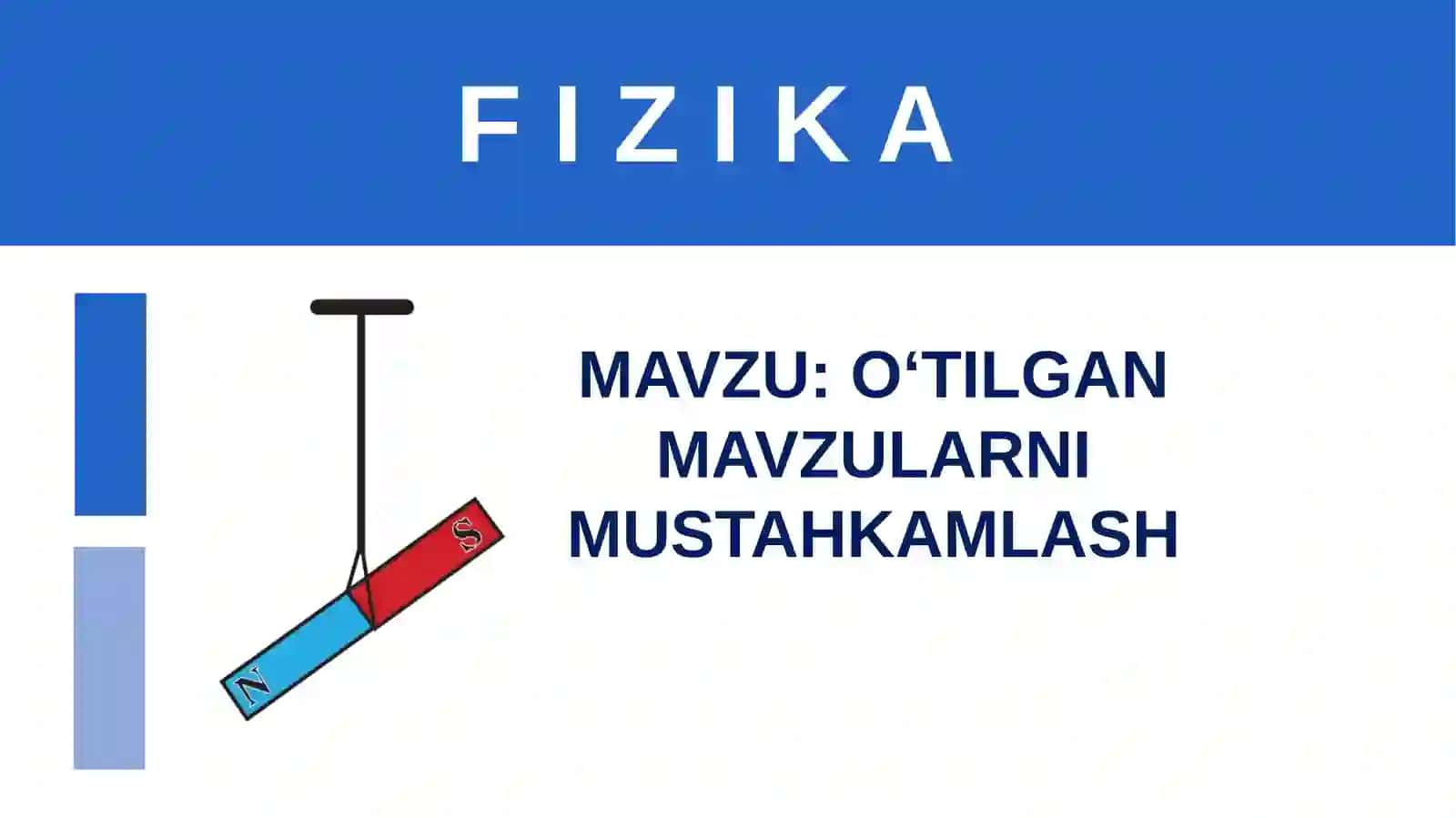 F I Z I K A 8-sinf 2