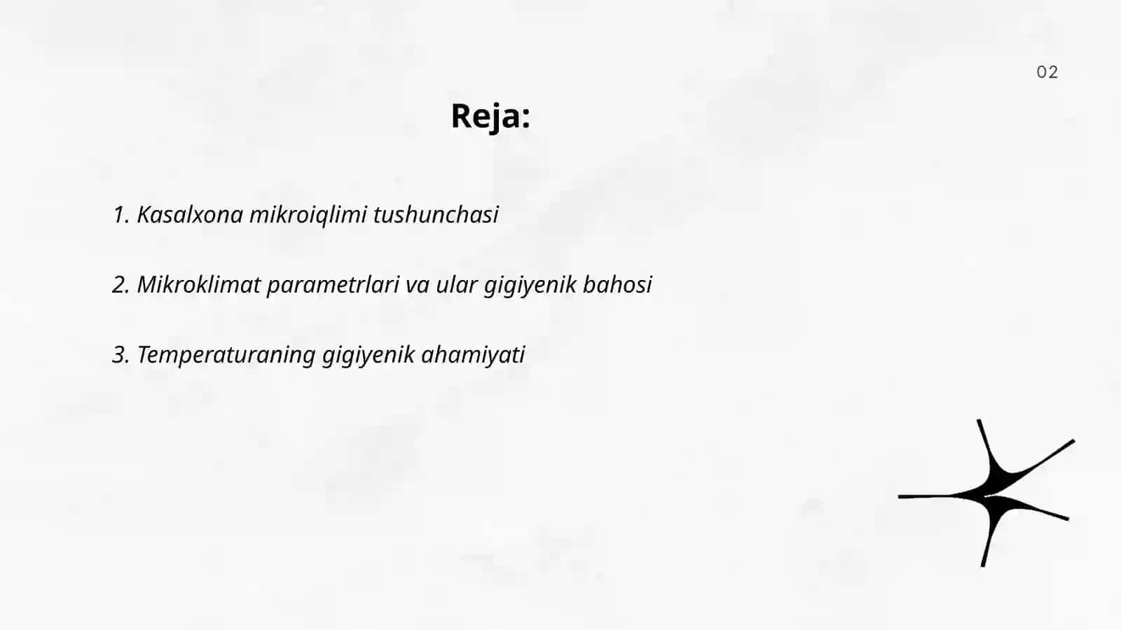 Kasalxona xonalari mikroiqlimi 2
