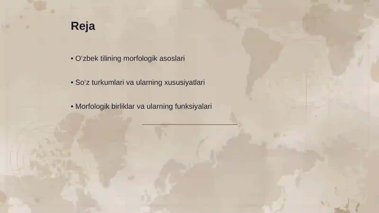 Hozirgi o‘zbek adabiy tilining morfologik tarkibi 2