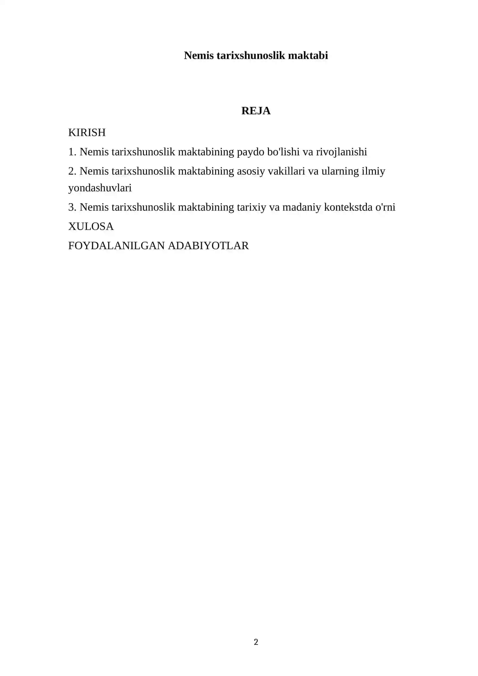 Nemis tarixshunoslik maktabi 2