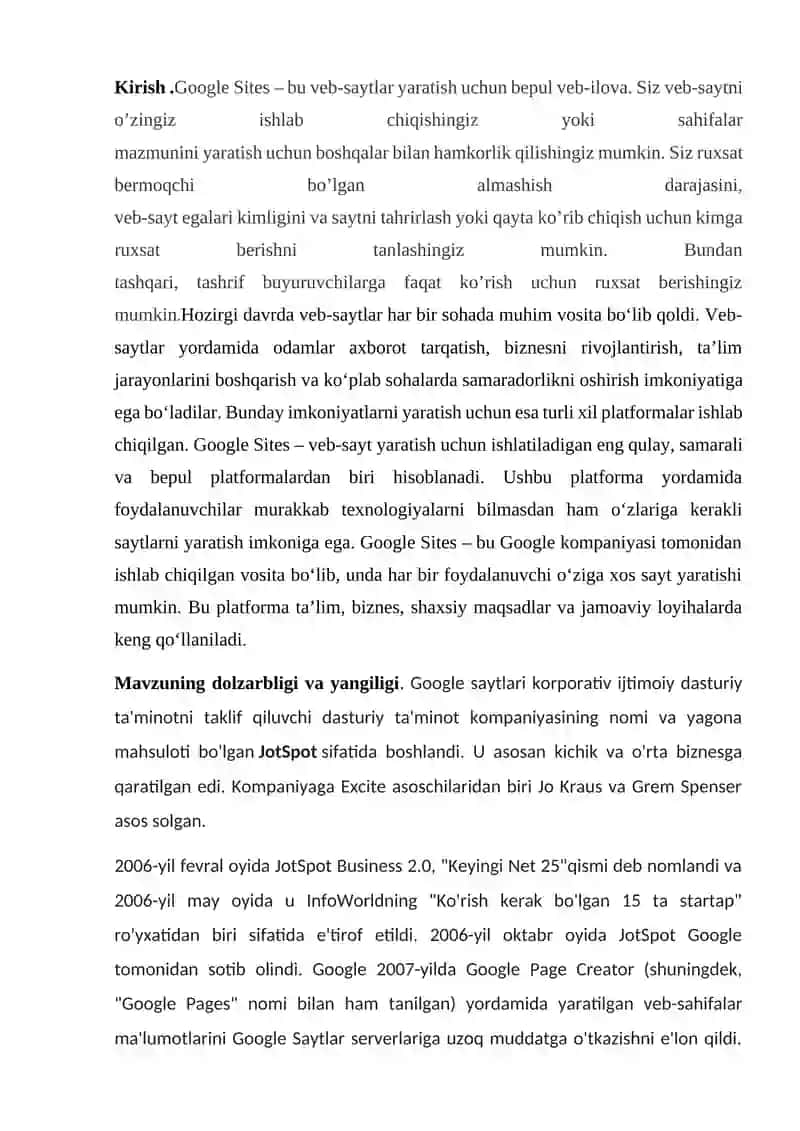 Google Sites – Zamonaviy Veb-Sayt Yaratish Platformasi 2