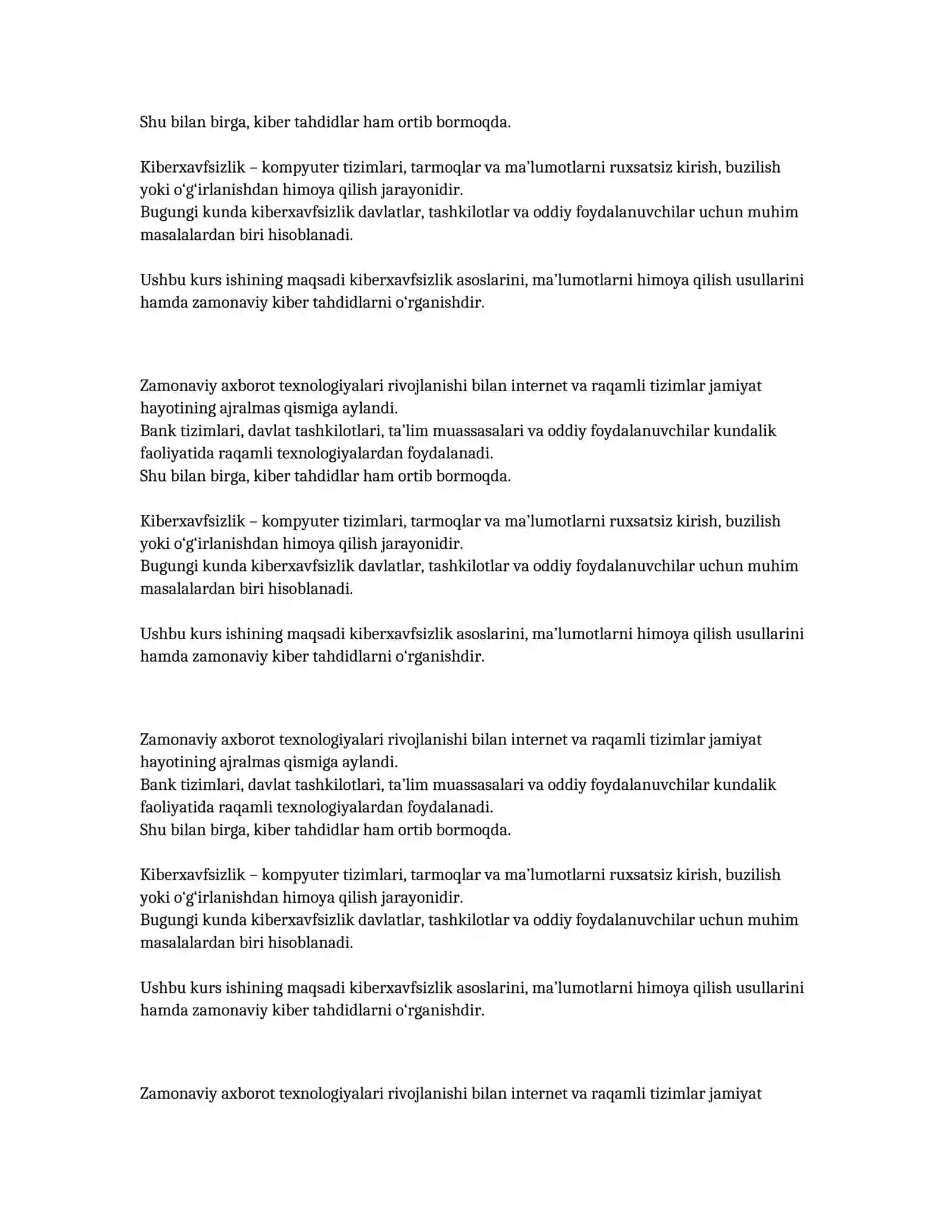 Kiberxavfsizlik kurs-ishi 2