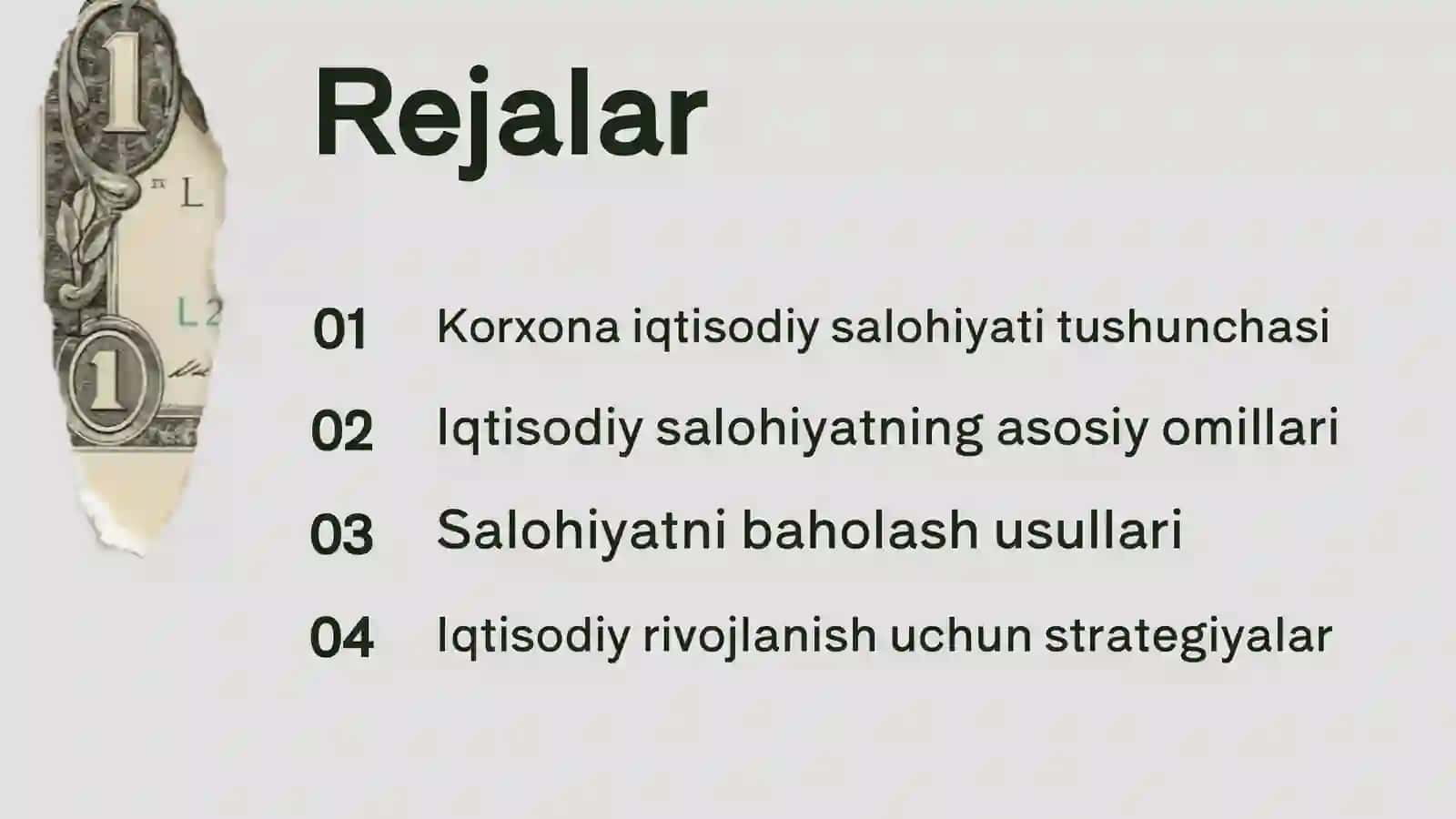 Korxonalar iqtisodiy salohiyati tarkibi 2