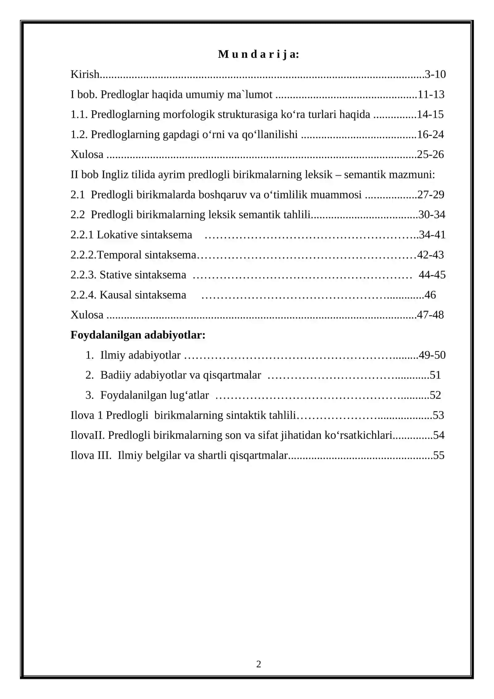 Hozirgi zamon ingliz tilida ayrim predlogli birikmalarning leksik semantik mazmuni 2