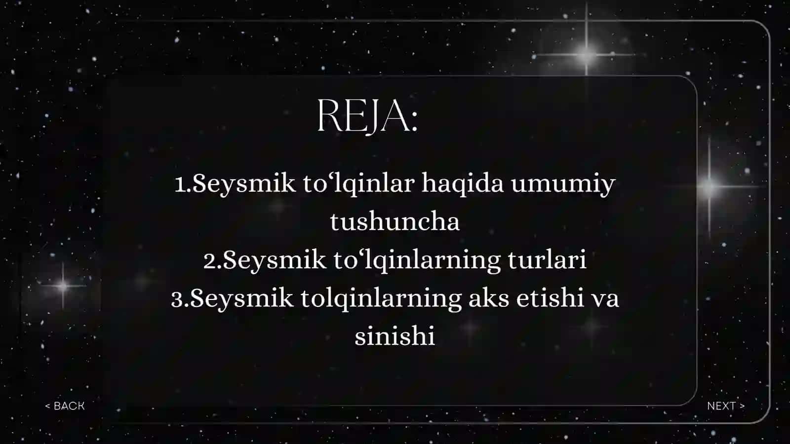 Yerdagi asosiy seysmik to'lqinlar 2