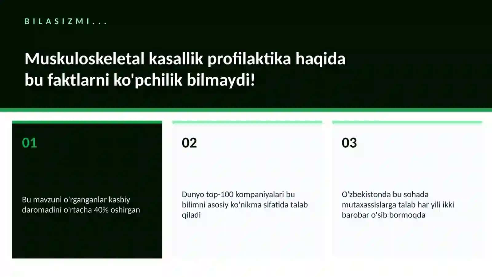 Muskuloskeletal kasallik profilaktika 2