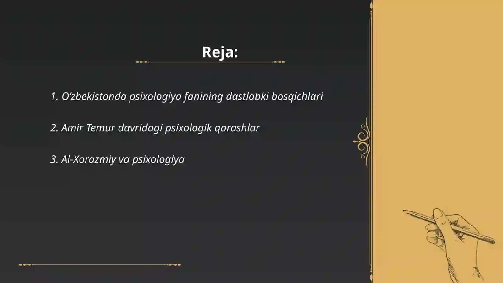 Oʻzbekistonda psixologiya fanining rivojlanish tarixi 2