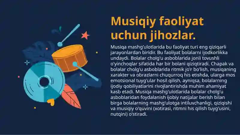 Musiqali faoliyat uchun jihozlar 2