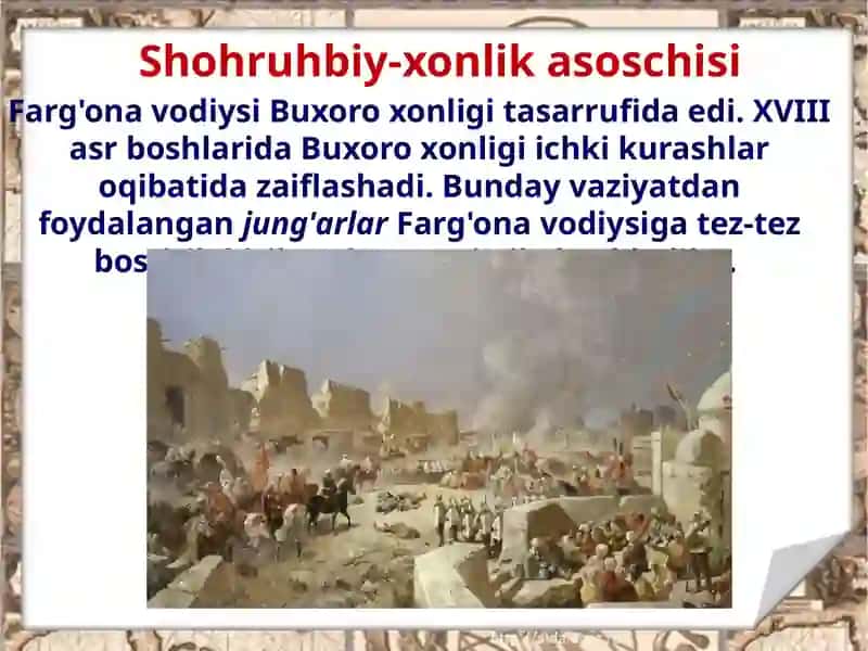 Qo'qon xonligining tashkili 2