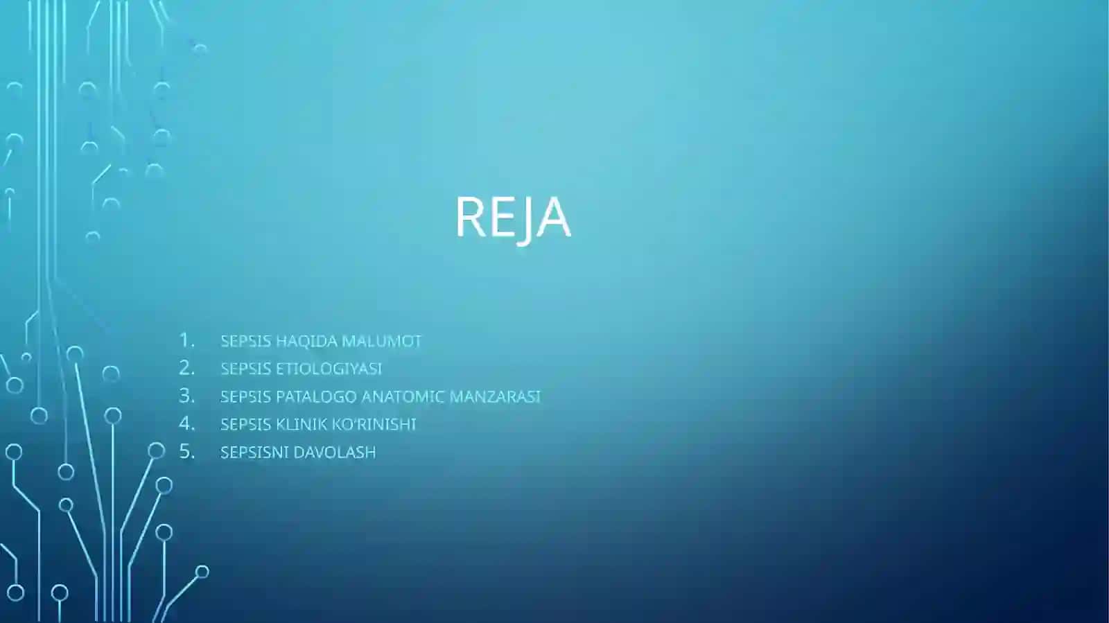 Umumiy nospetsefik yiringli InfeksiyaSepsis 2