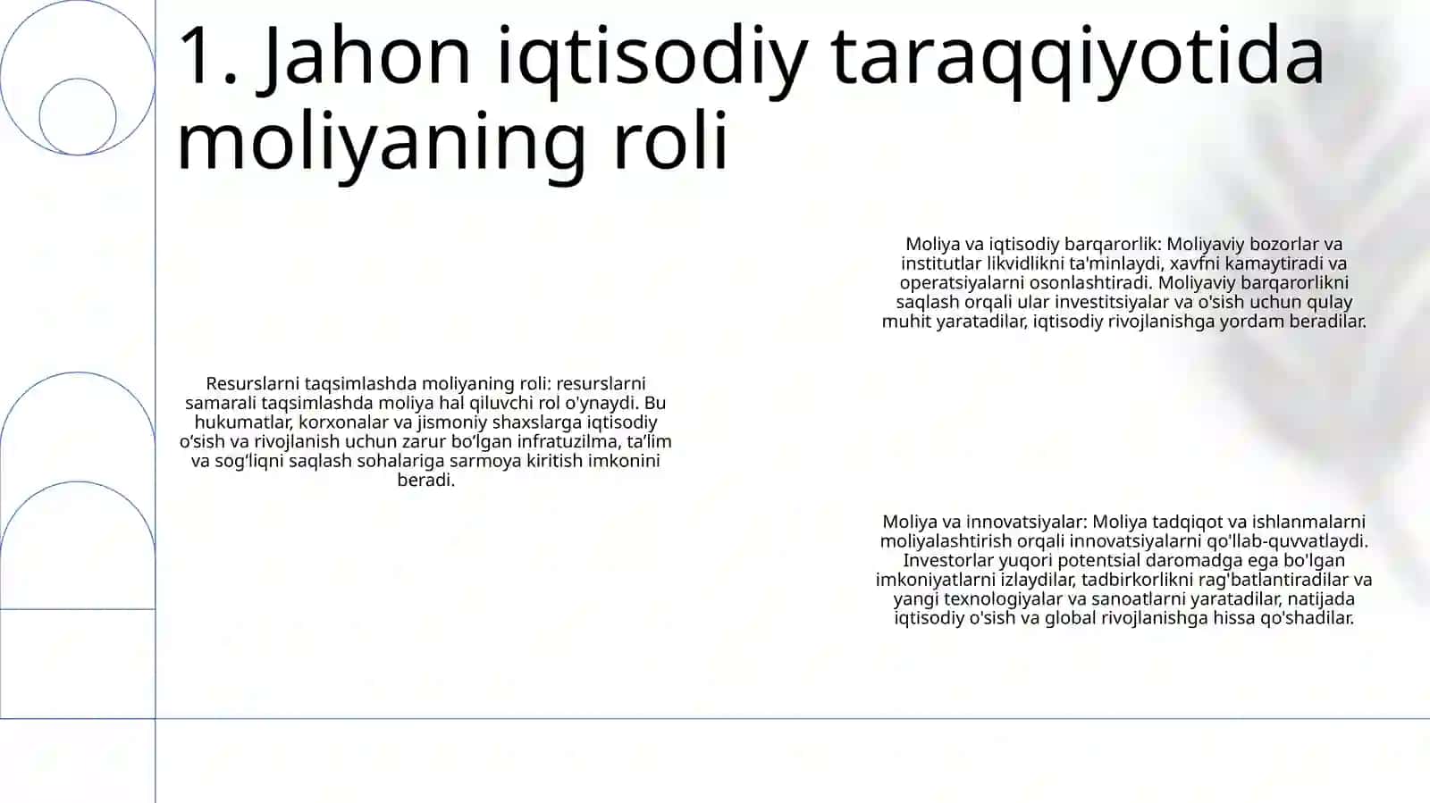 Xalqaro Moliya Va Jahon Taraqqiyotida Uning Roli 2