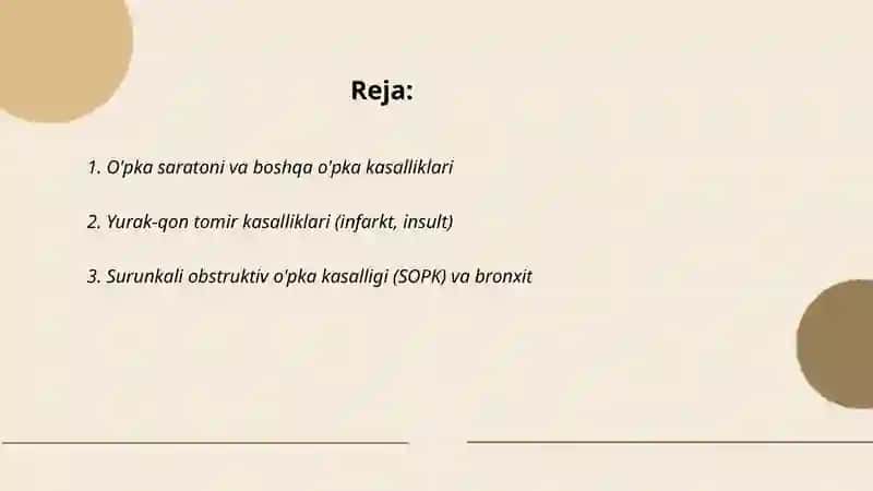 Tamakining salbiy oqibatlari 2