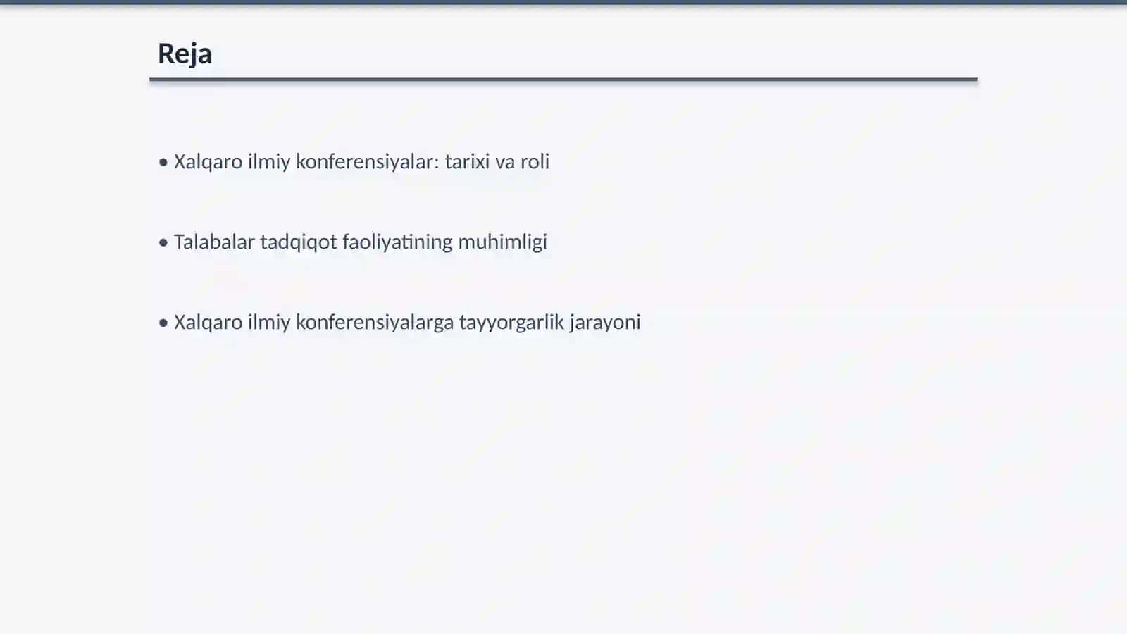 Xalqaro ilmiy konferensiyalar va talabalar tadqiqot faoliyati 2