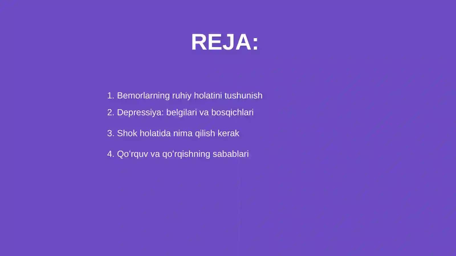 Bemorlarning ruhiy xolati 2