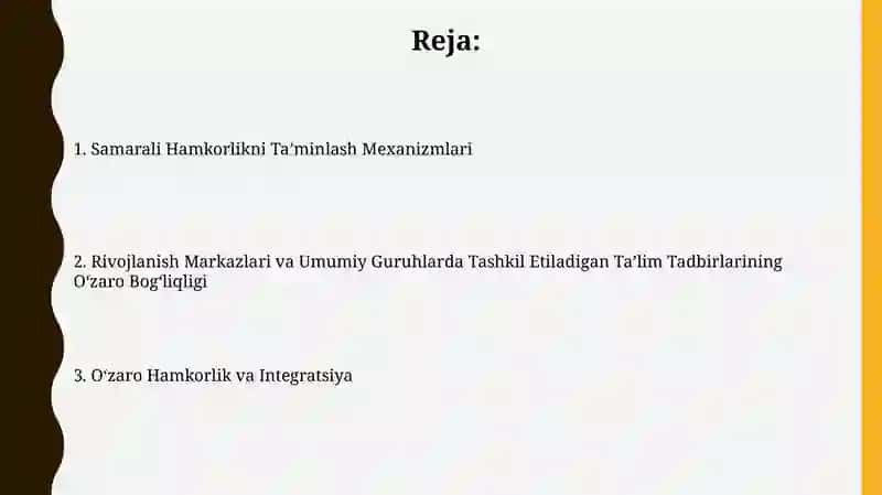 Samarali Hamkorlikni Ta’minlash Mexanizmlari 2