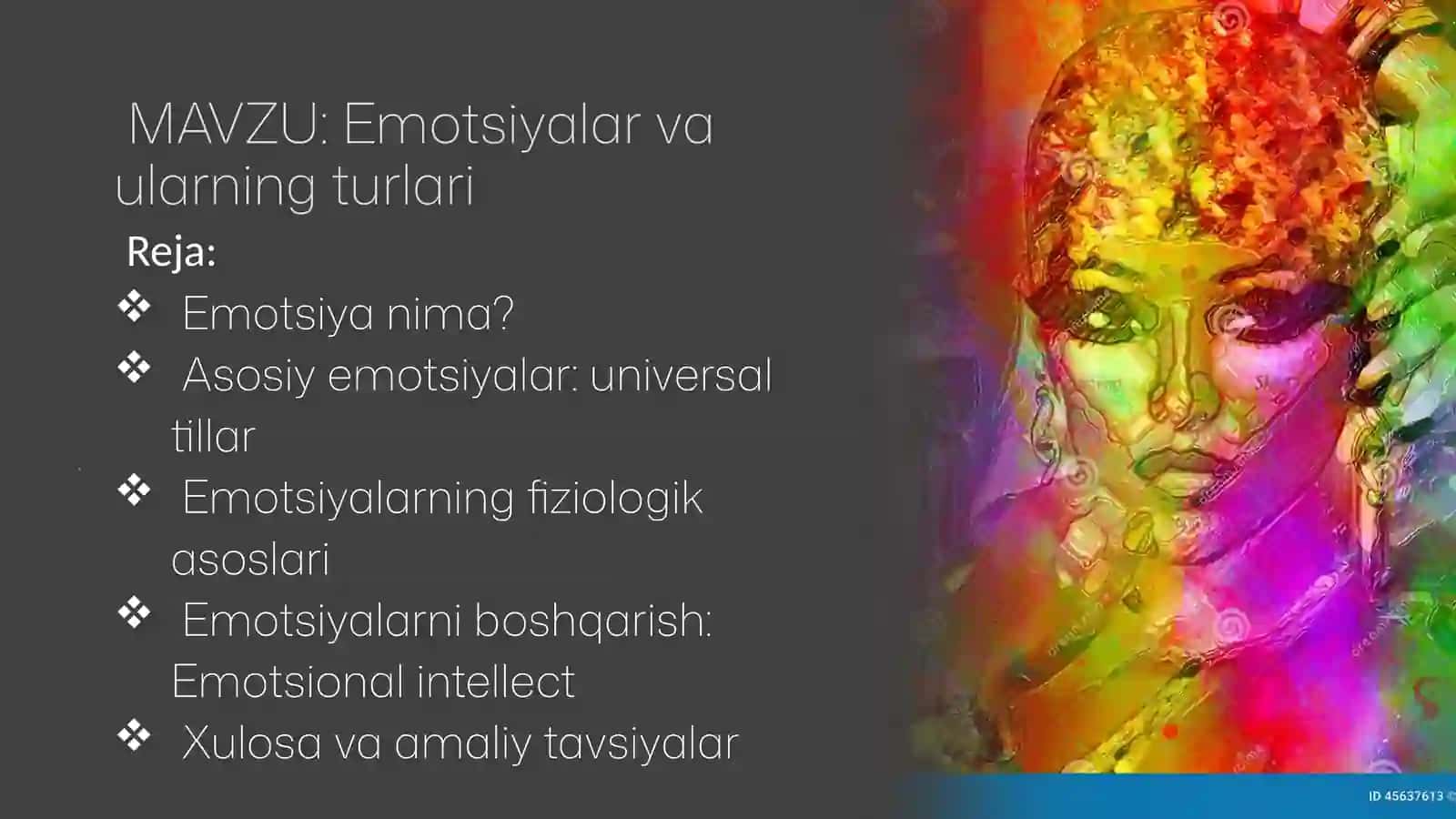 Emotsiyalar va ularning turlari 2