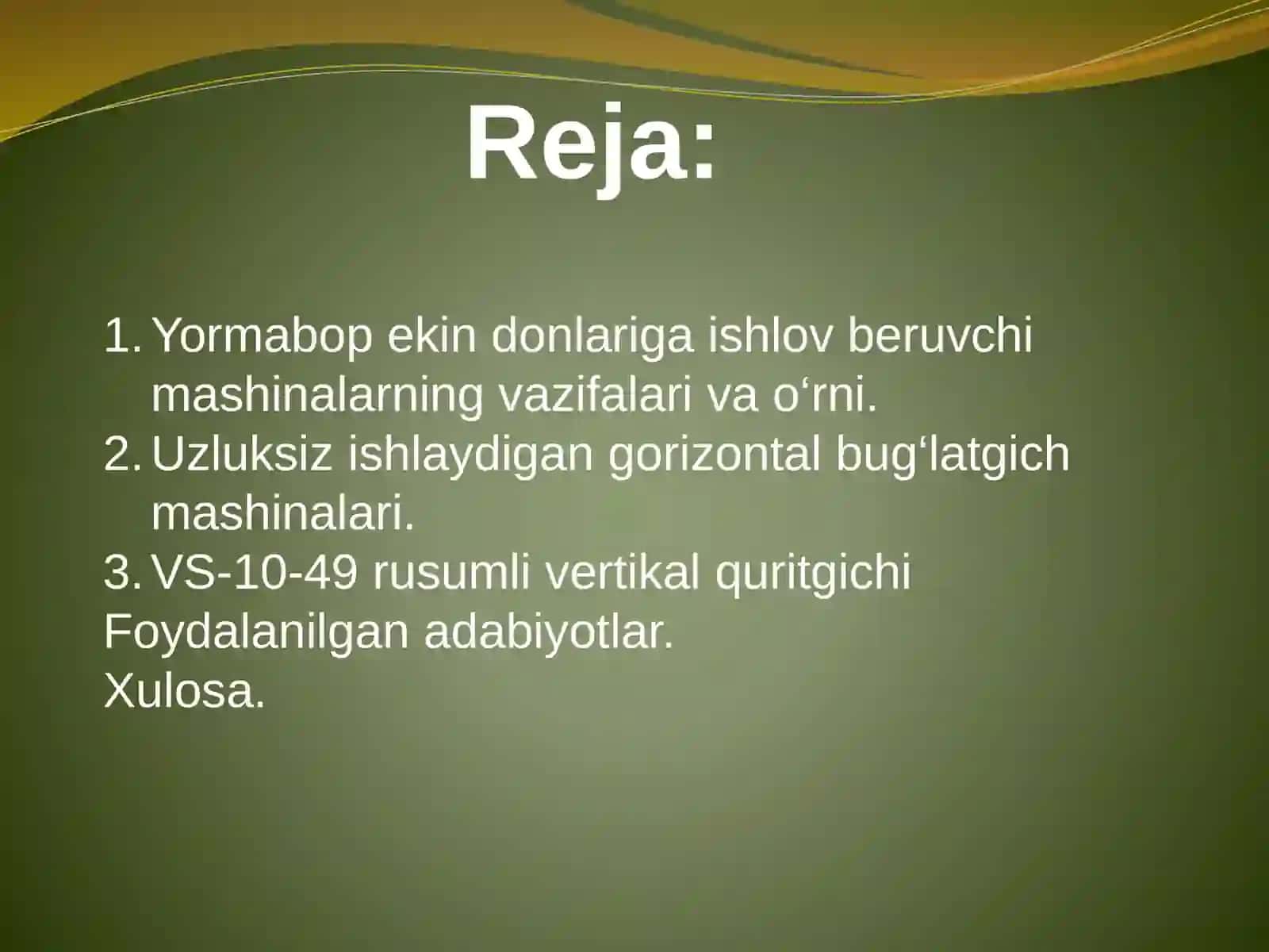 Yormabop ekin donlatiga gidrotermik ishlov berish mashinalari 2