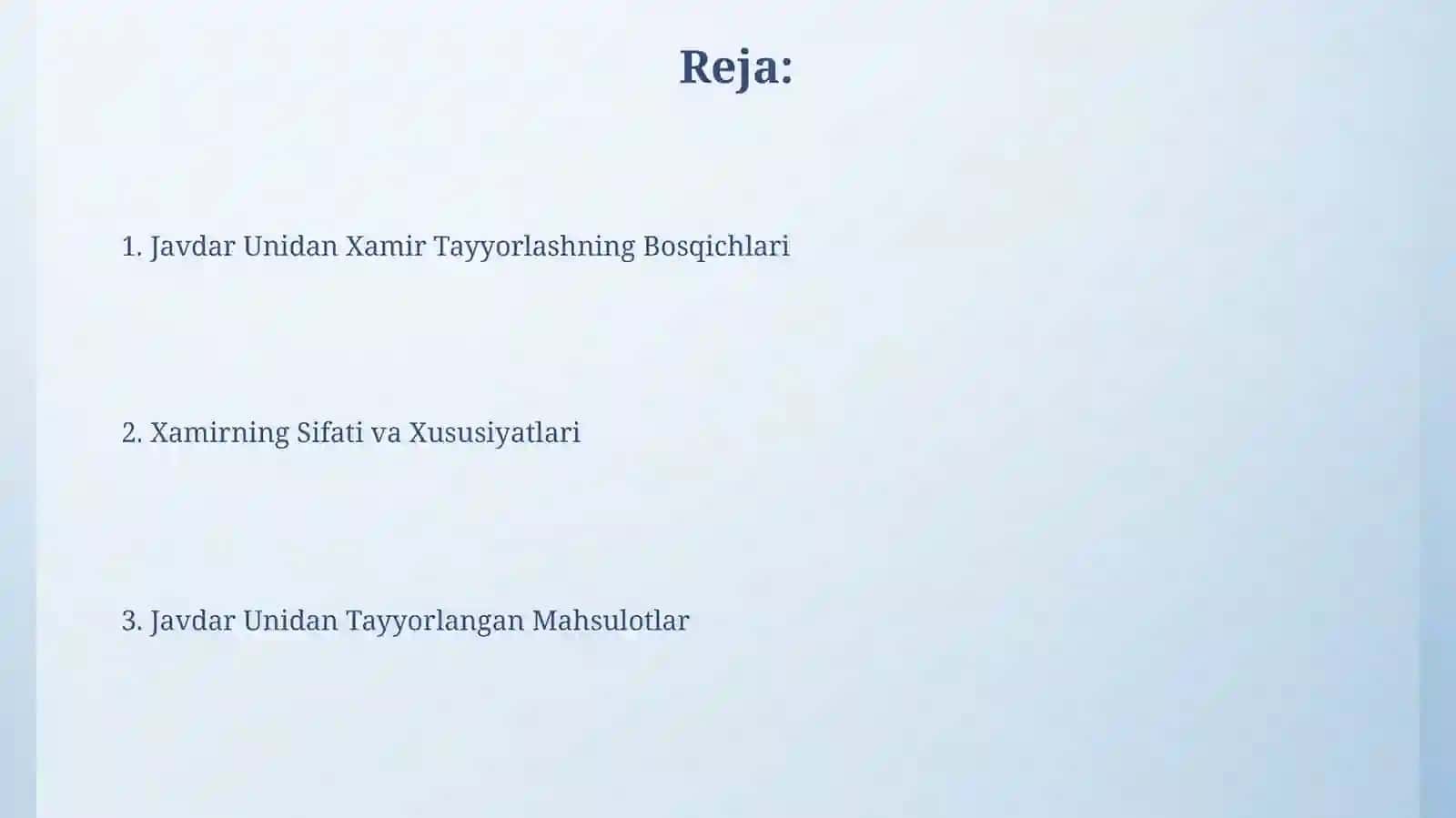 Javdar unidan xamir tayyorlash 2