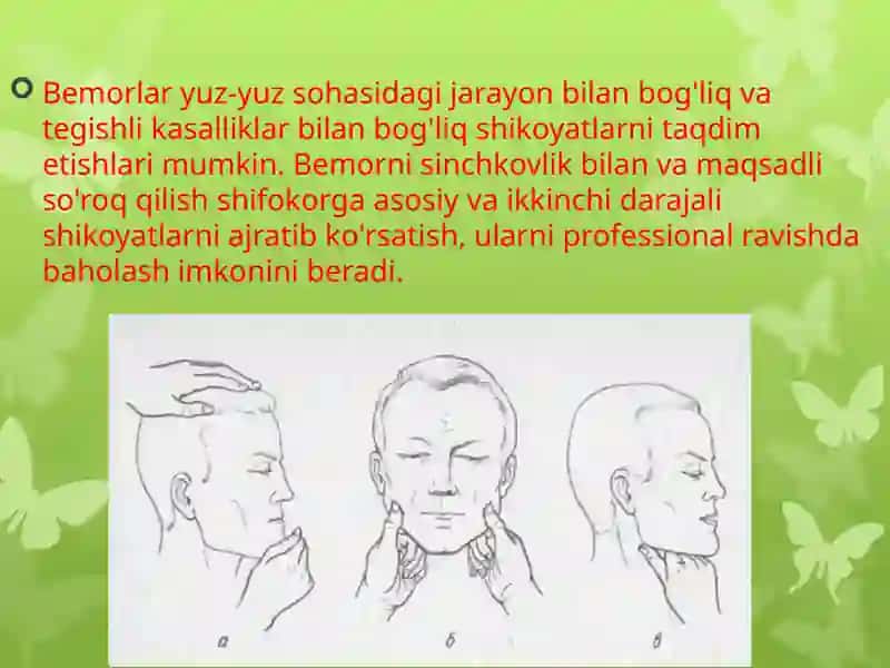 Stomatologik bemorlarni tekshirish usullari 2