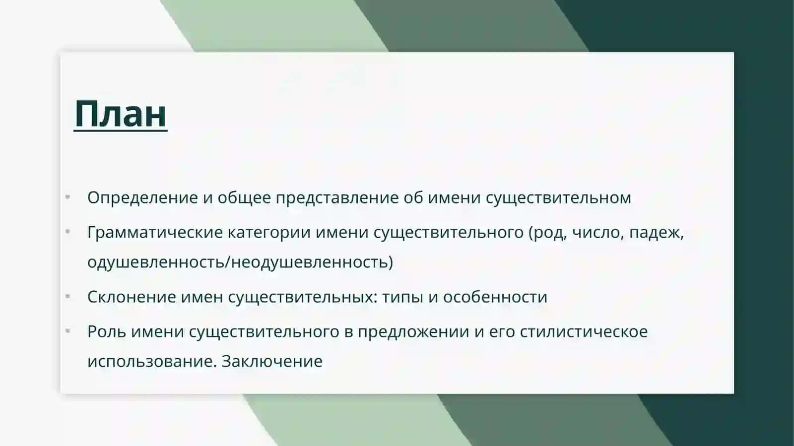 Имя существительное 2