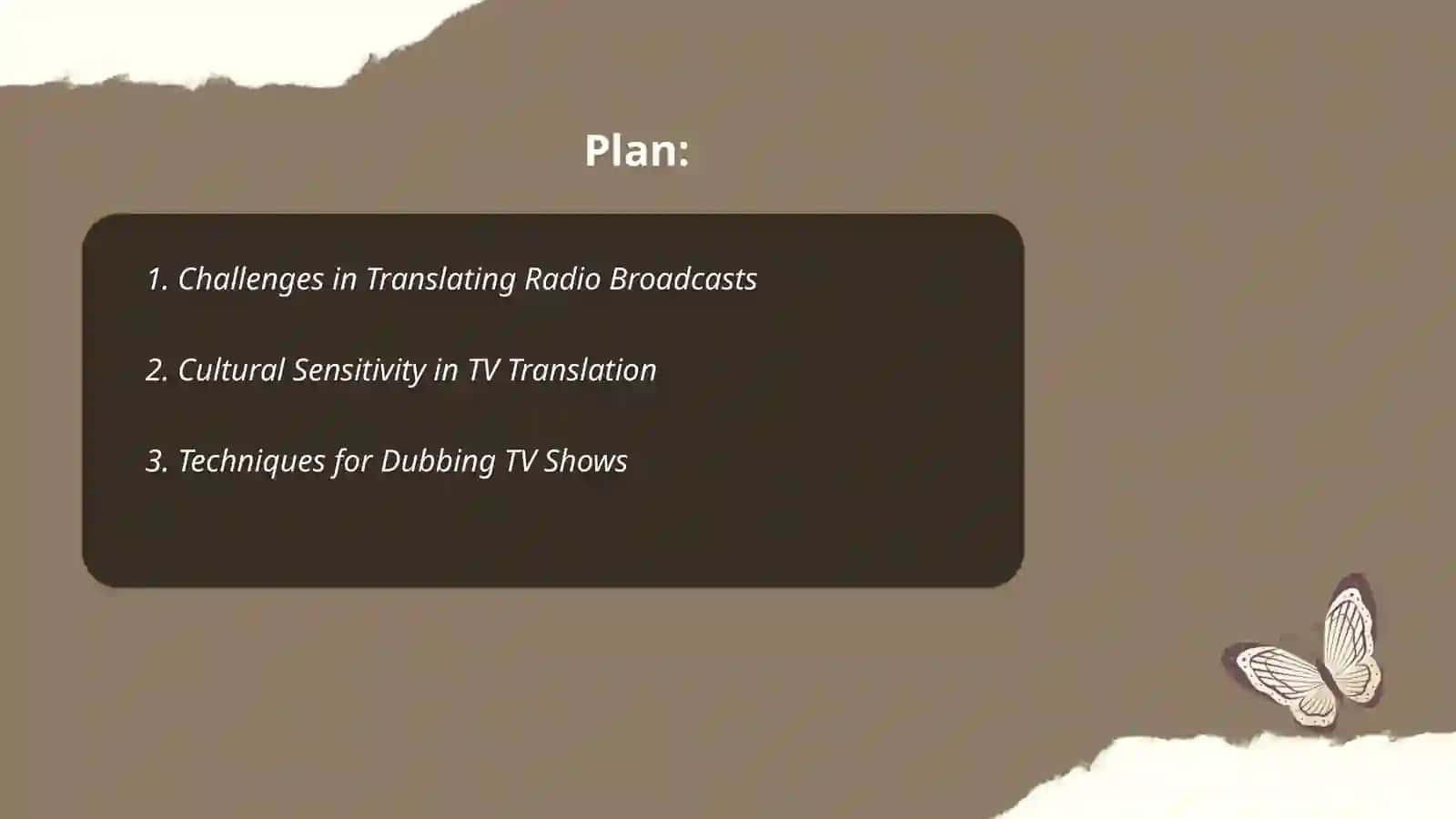 Translating radio and TV materials 2
